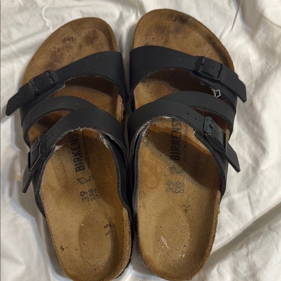Birkenstock Black Cross-Strap Sandals - Picture 2 of 4